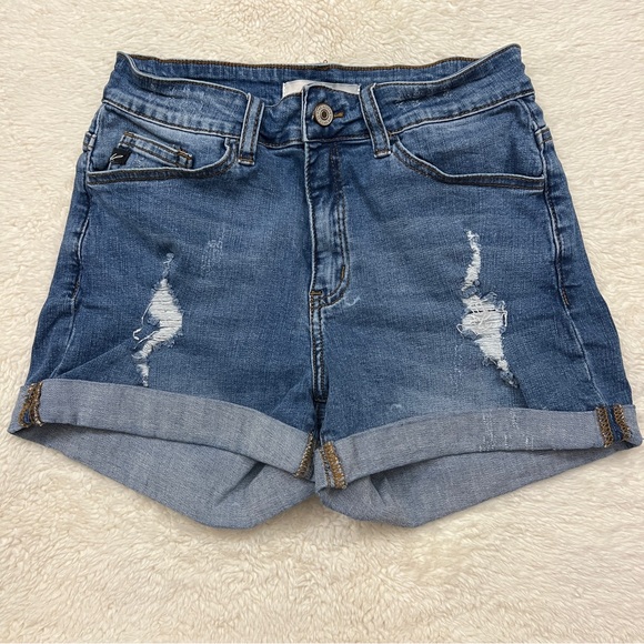KanCan Pants - KanCan Women’s Denim Shorts Size 7/27 Rolled, Distressed